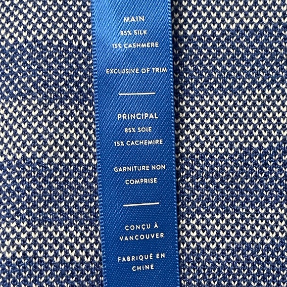 Kit and Ace Studio Cardigan Sz XS / S Blue and White - Picture 10 of 10